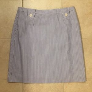 Brooks Brothers Seersucker Pencil Skirt